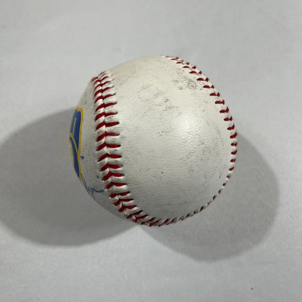 Ron Robinson Signed Milwaukee Brewers Baseball Vintage 1988 SPC